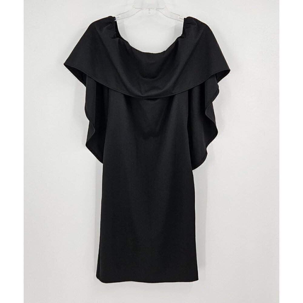 Grace Karin Womens Sz M Dress Batwing Cape Off Shoulder Stretchy Soft Bodycon